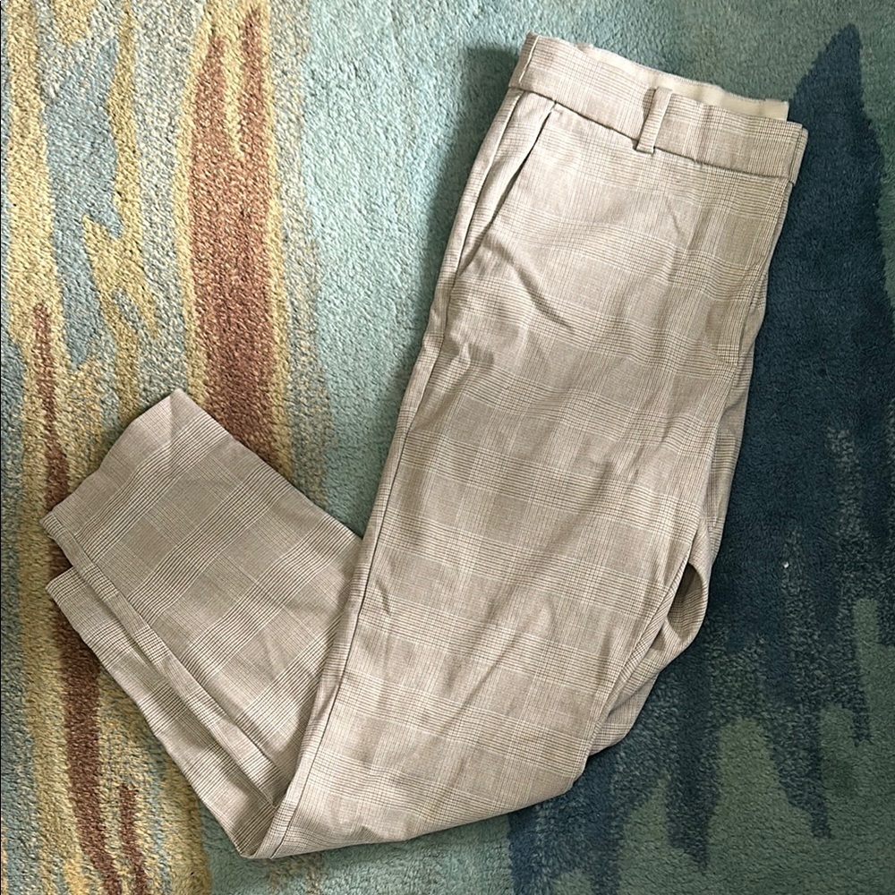 H&M Tan Skinny Pants Tailored Fit